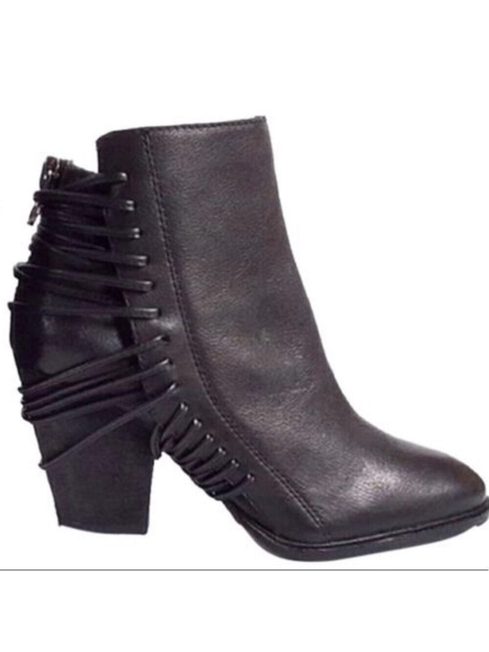 Dolce vita Harvie brown leather strappy booties size 5.5